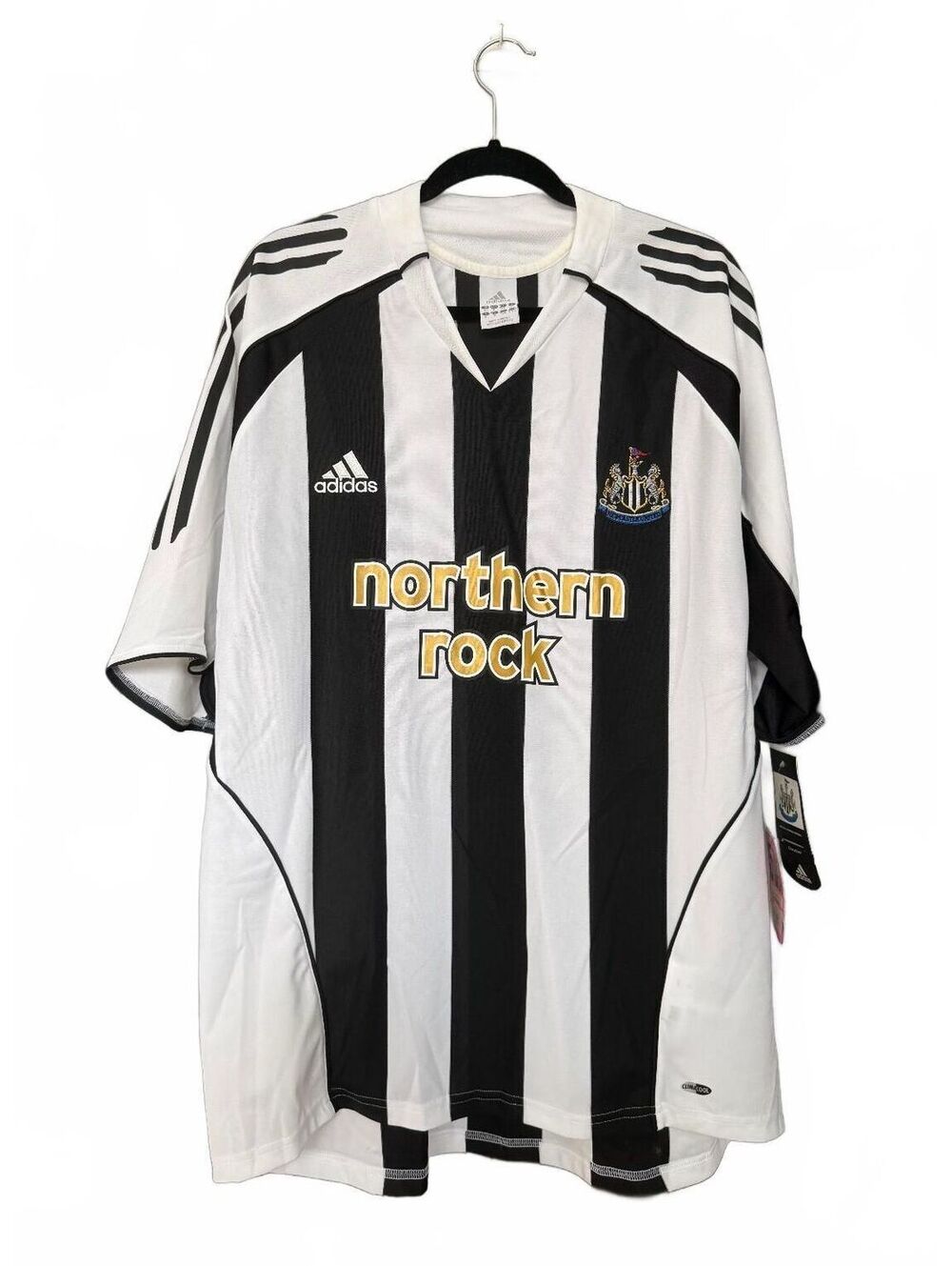 Vintage 2006 Adidas Y2K Newcastle United Northern Rock Soccer Jersey Size XL